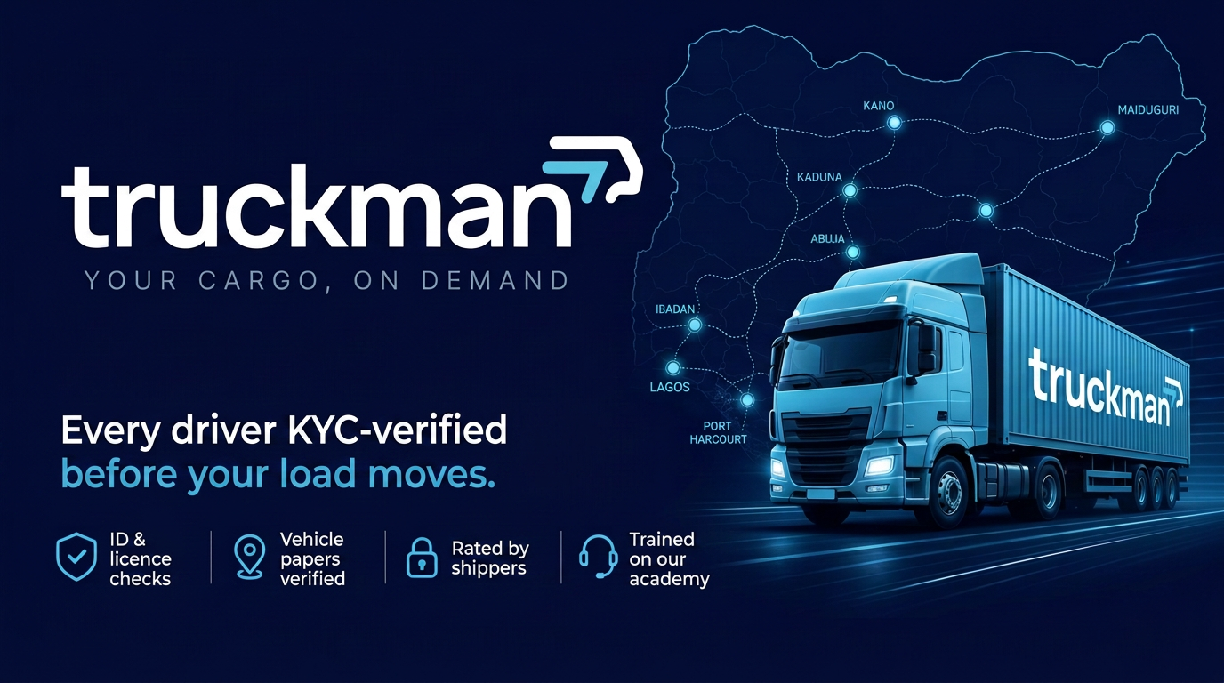 Every TruckMan driver is KYC-verified before your load moves